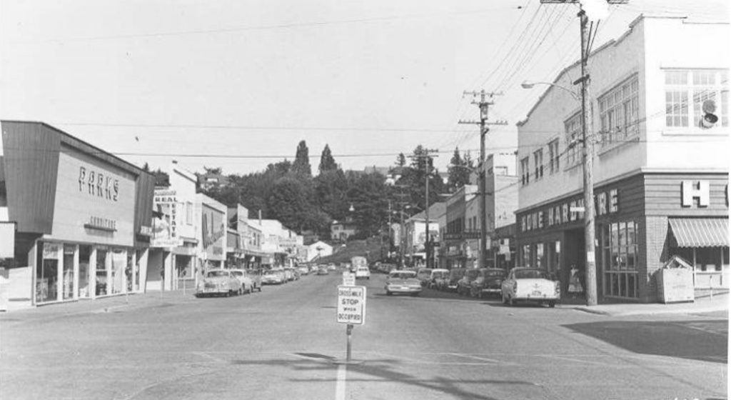 Looking East Down Bay Street (1956)