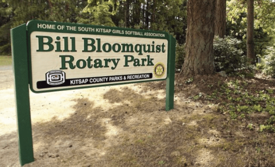 Bill Bloomquist Rotary Park sign